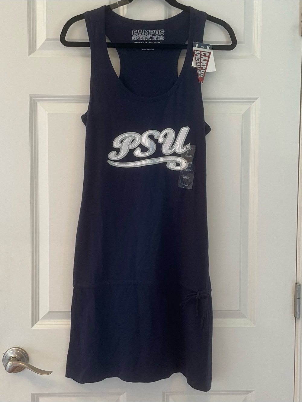 Campus Specialties PSU (Penn State Univ) NWT Junior Size Large Blue Tank Dress